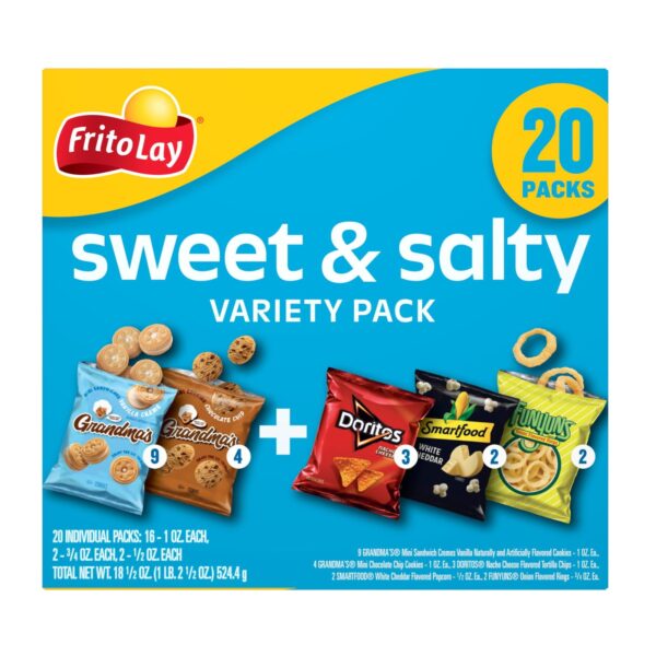 Frito-Lay Grandma&apos;s & Frito Mix Variety Pack Snack Chips, 20 Count Multipack